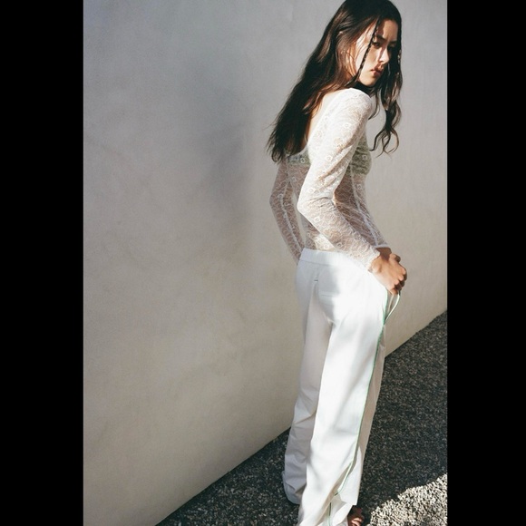 NWT ZARA LITTLE BOW LACE BODYSUIT - Picture 3 of 7